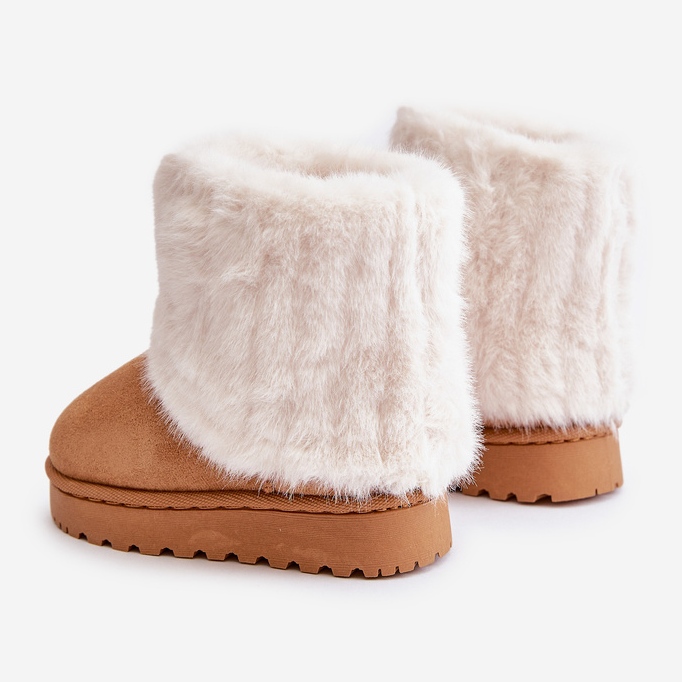 Children's Snow Boots With Fur Camel Crisie brown 2 Children's Snow Boots With Fur Camel Crisie brown 2