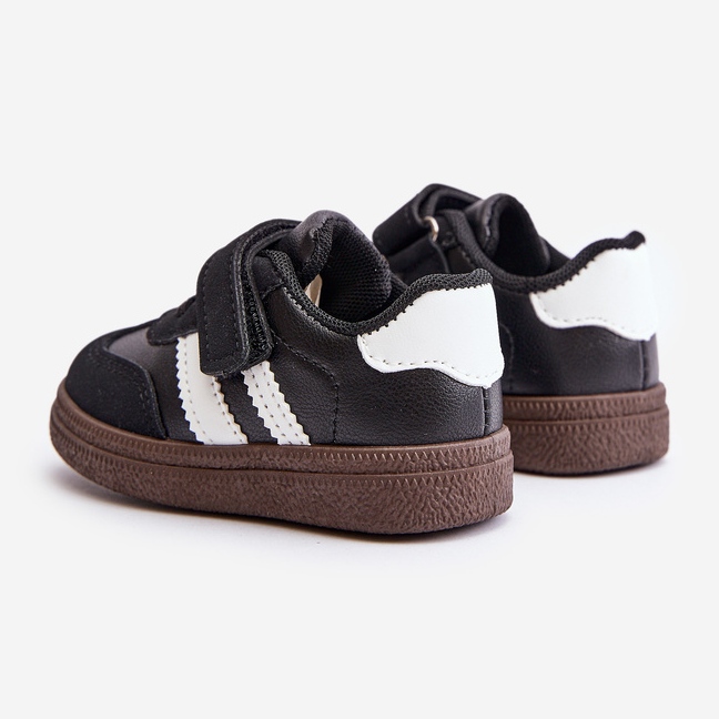 Tromella Black Velcro Children's Sneakers 2