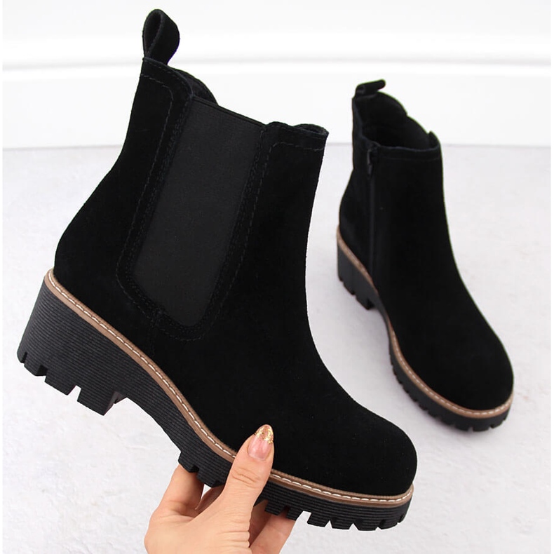 Black leather women's Chelsea boots Filippo DBT4805 1 Black leather women's Chelsea boots Filippo DBT4805 1