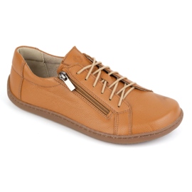 Olivier Women's minimalist barefoot leather shoes model 1243 red orange 2