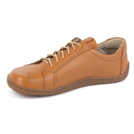 Olivier Women's minimalist barefoot leather shoes model 1243 red orange 3