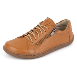 Olivier Women's minimalist barefoot leather shoes model 1243 red orange 7