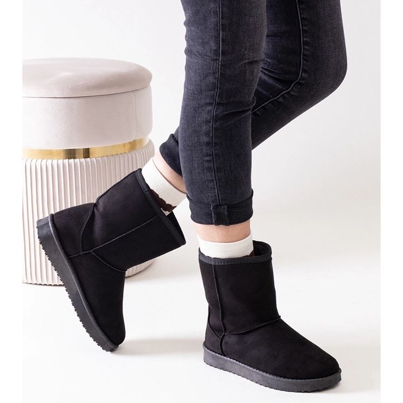 Black insulated classic Libero snow boots 2 Black insulated classic Libero snow boots 2