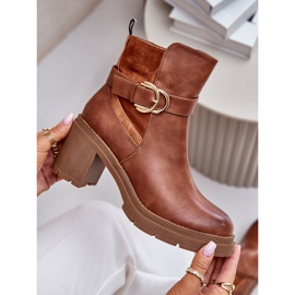 Women's High Heel Boots With Insulated Camel Inabelle Zipper brown 2