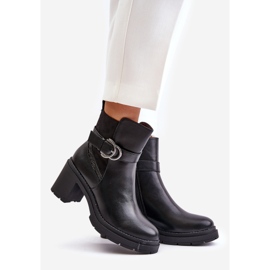 Women's High Heel Boots, Warm, Zippered, Black Inabelle 1 Women's High Heel Boots, Warm, Zippered, Black Inabelle 1