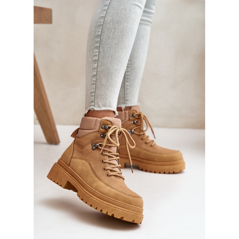 Camel Rabaria Women's Lace-Up Ankle Boots brown 2