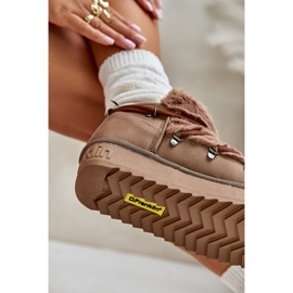 Low Platform Snow Boots With Fur D.Franklin DFSH370011 Brown 2