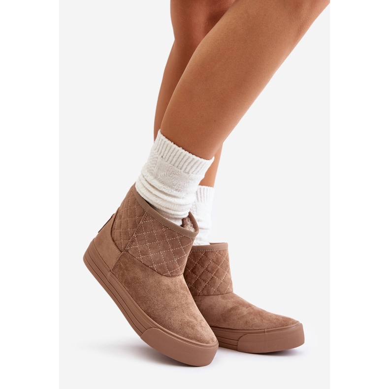 Snow Boots With Zipper Insulated With Fur Big Star OO274A524 Beige 1 Snow Boots With Zipper Insulated With Fur Big Star OO274A524 Beige 1