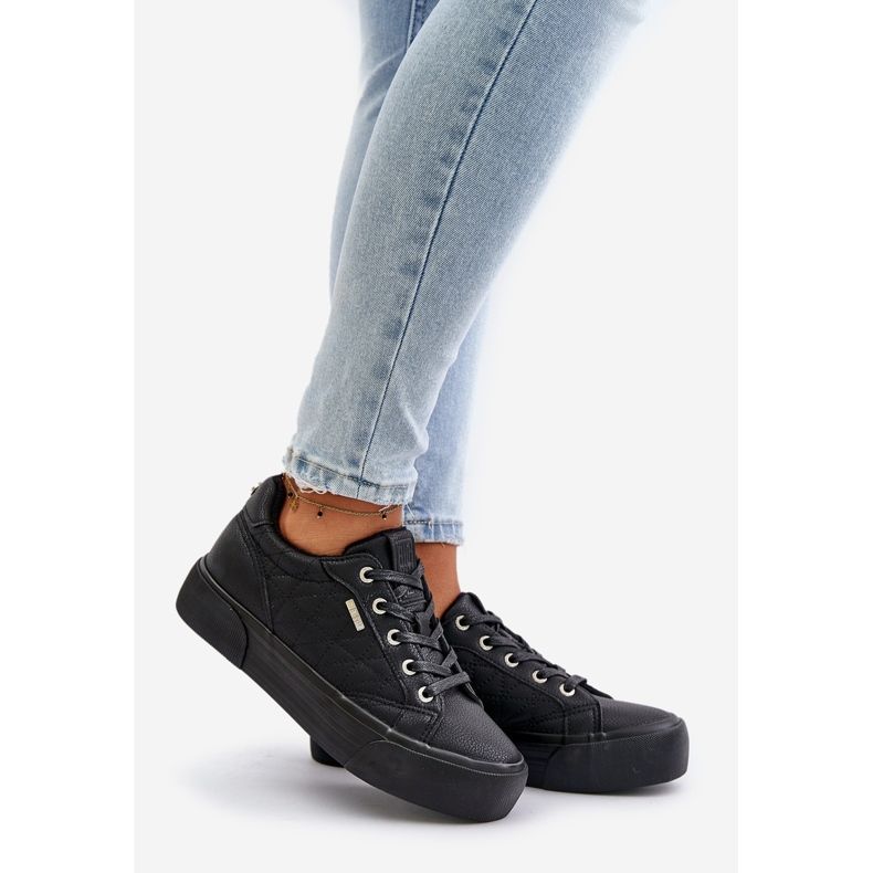 Women's Insulated Platform Sneakers Big Star OO274A465 Black 1