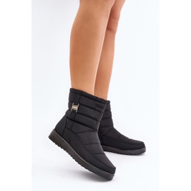 Women's Light Zippered Snow Boots Black Mezitha 2