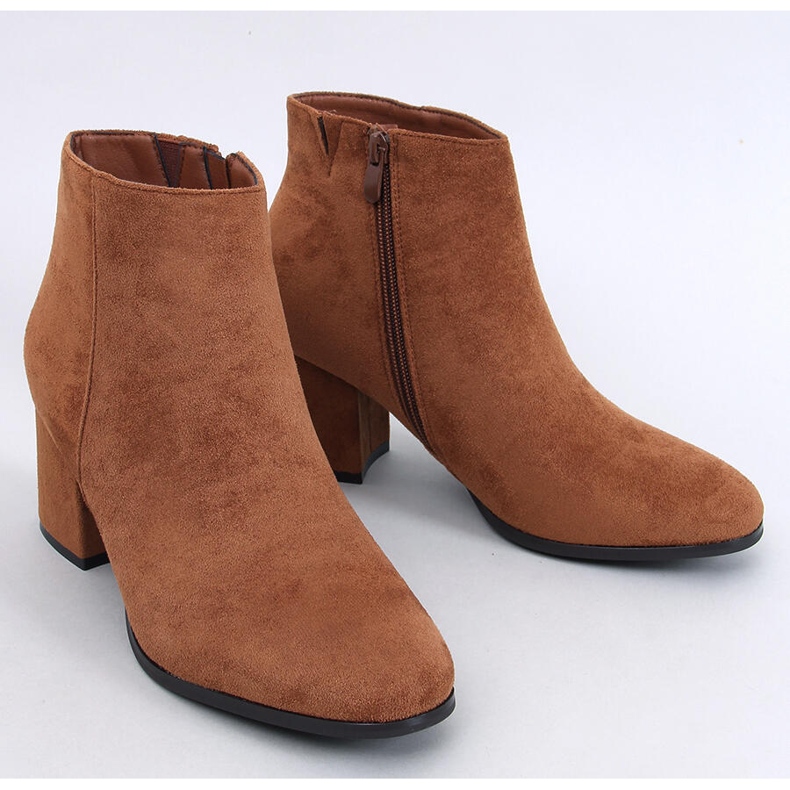 Marple Camel Smooth Heel Ankle Boots brown 1