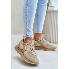 Women's Leather Sneakers Big Star OO274564 Hi-Poly System Beige 2