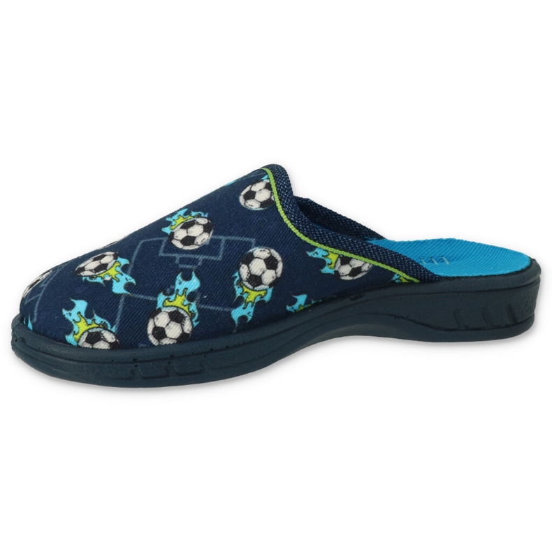 Befado colorful boys slippers 707x421 navy blue 2
