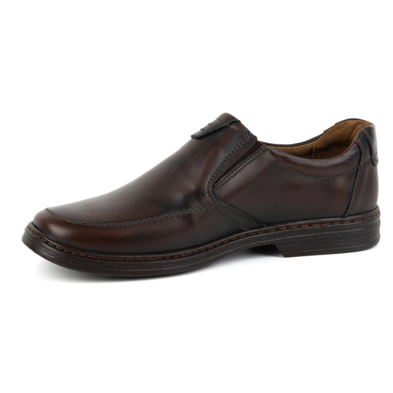 KOMODO Men's shoes made of natural leather slip-on 854K, dark brown 1 KOMODO Men's shoes made of natural leather slip-on 854K, dark brown 1
