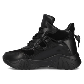 Filippo DBT6367/24 Bk leather platform boots, black 2