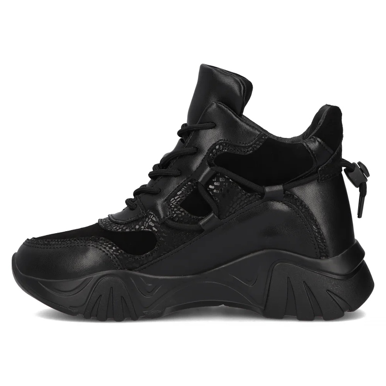 Filippo DBT6367/24 Bk leather platform boots, black 2