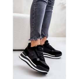 Women's Insulated Sneakers on the Big Star Platform OO274A216 Black 2