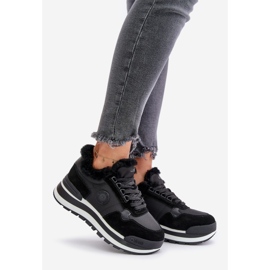 Women's Insulated Sneakers on the Big Star Platform OO274A216 Black 1
