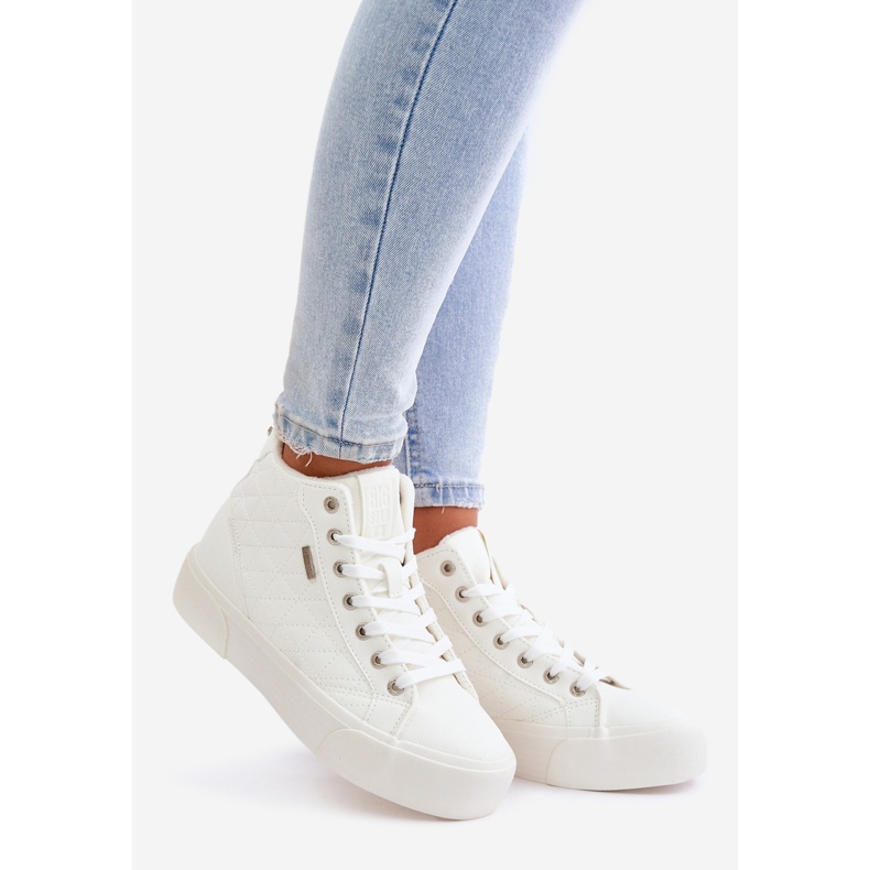 Insulated Women's Sneakers With Stitching Big Star OO274A479 White 1 Insulated Women's Sneakers With Stitching Big Star OO274A479 White 1
