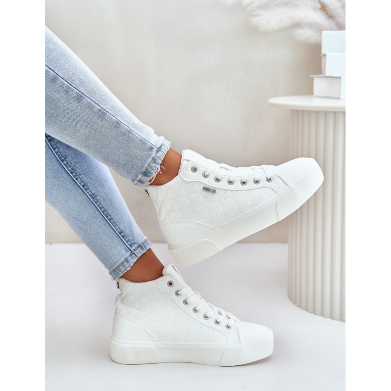 Insulated Women's Sneakers With Stitching Big Star OO274A479 White 2 Insulated Women's Sneakers With Stitching Big Star OO274A479 White 2
