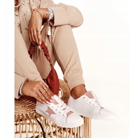 Women's sneakers with a star big star dd274691 white and pink 5 Women's sneakers with a star big star dd274691 white and pink 5