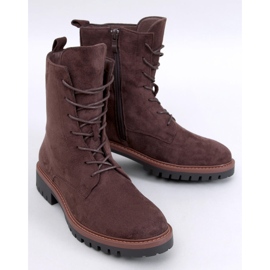 Simmer Brown suede lace-up ankle boots 1