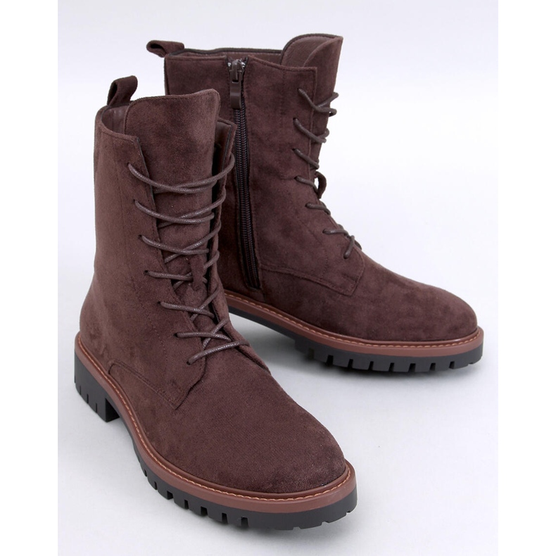 Simmer Brown suede lace-up ankle boots 1 Simmer Brown suede lace-up ankle boots 1