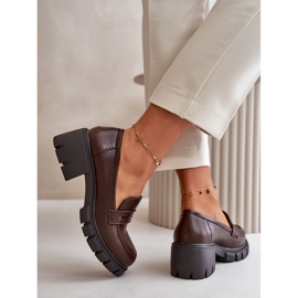 Cm Paris Women's Low-Heel Shoes Made of Eco Leather, Dark Brown 6 Cm Paris Women's Low-Heel Shoes Made of Eco Leather, Dark Brown 6