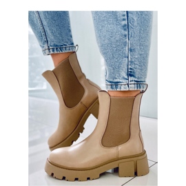 Rumer Khaki high-top Chelsea boots - Inello beige 2