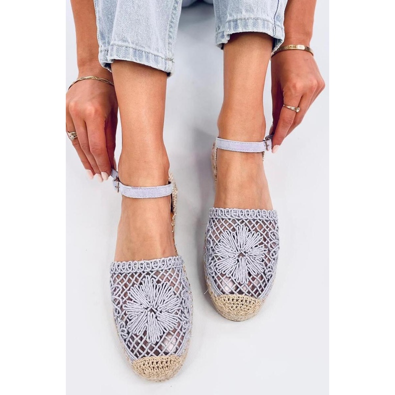 Openwork espadrille sandals Premat Purple - Inello 1