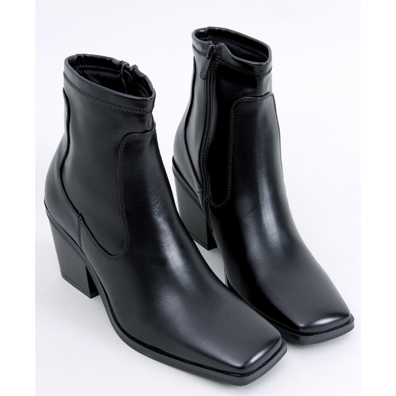Arya Black high-heeled ankle boots - Inello 1 Arya Black high-heeled ankle boots - Inello 1