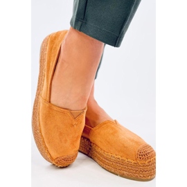 Espadrilles with a thick sole Poulain Camel - Inello brown 2