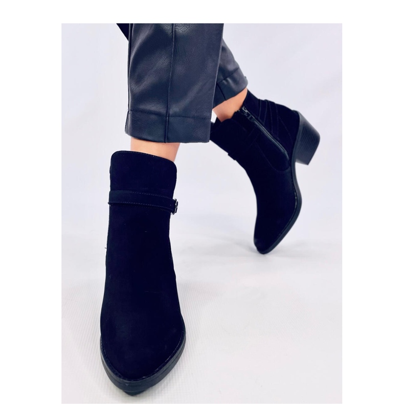 Cunnig Black low heel cowboy boots - Inello 2