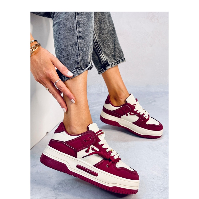 Clavell Wine high-soled sneakers - Inello red 2