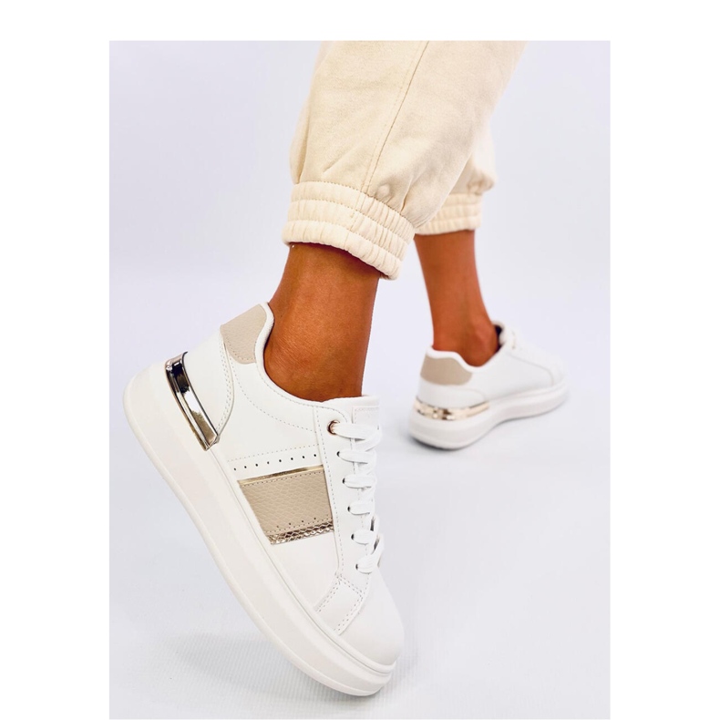 Holms Beige platform sneakers - Inello white 1