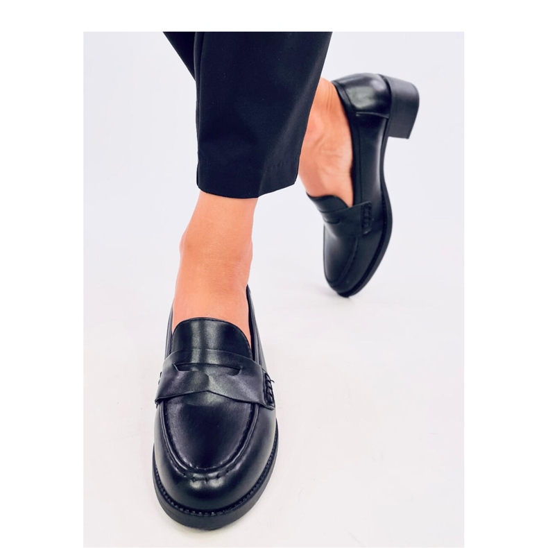 Sylvai Black wide-heeled pumps - Inello 1