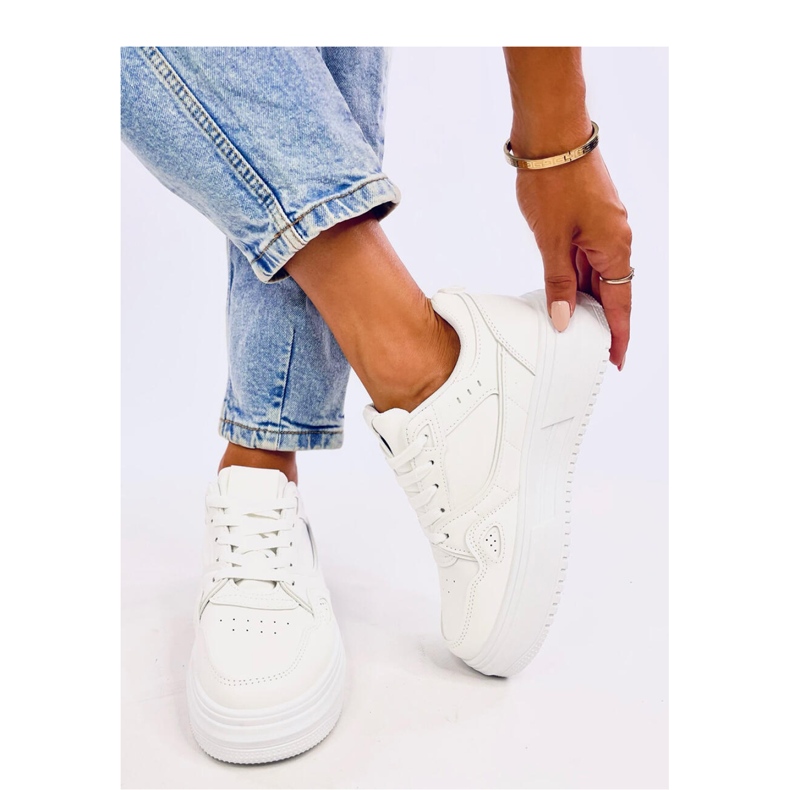 Tixis All White women's sneakers - Inello 2