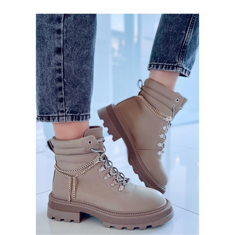 Hudson Apricot ankle boots - Inello beige 2