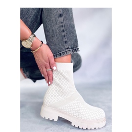 Sock boots with Rueda Beige pattern - Inello 2