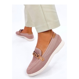 Lucena Pink openwork moccasins - Inello 1