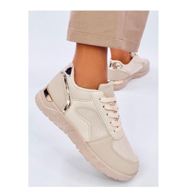 Light women's sneakers Doleh Beige - Inello 1