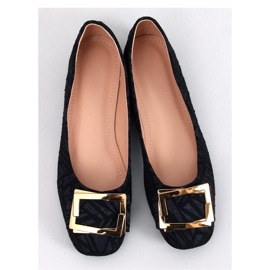 Ells Black buckle ballet flats 1