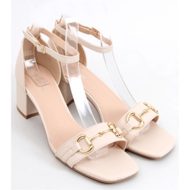 Ksenia Beige high-heeled sandals 1
