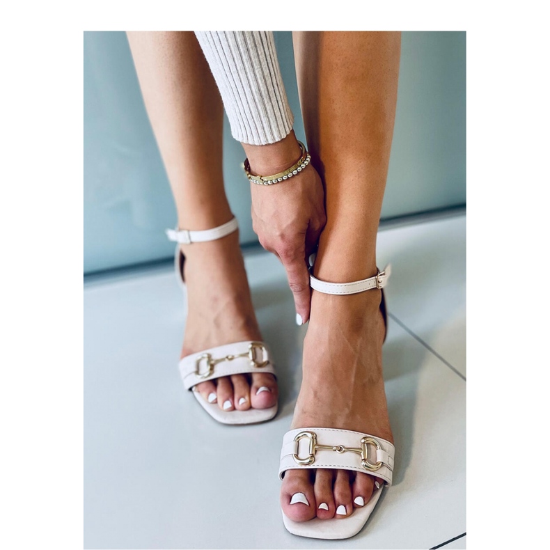 Ksenia Beige high-heeled sandals 2