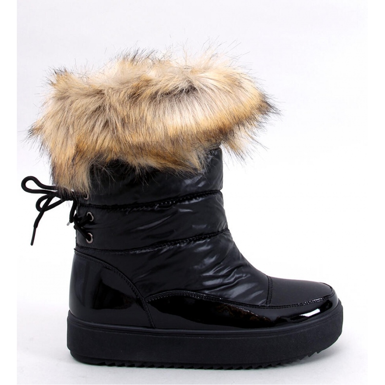 Mastro Black snow boots with fur 1