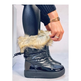 Mastro Black snow boots with fur 2