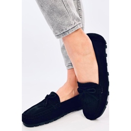 Black suede moccasins 1 Black suede moccasins 1