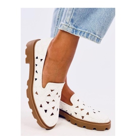 White openwork moccasins 1