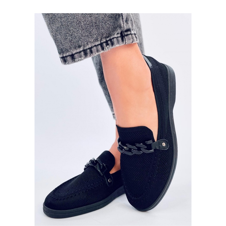 Black openwork moccasins 1