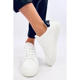 Black women's sneakers white 2
